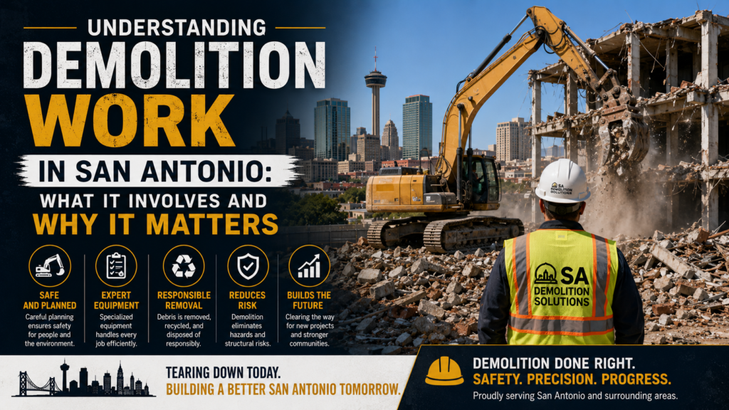Understanding Demolition Work in San Antonio: What It Involves and Why It Matters