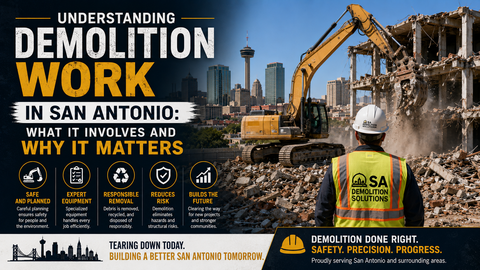 Understanding Demolition Work in San Antonio: What It Involves and Why It Matters